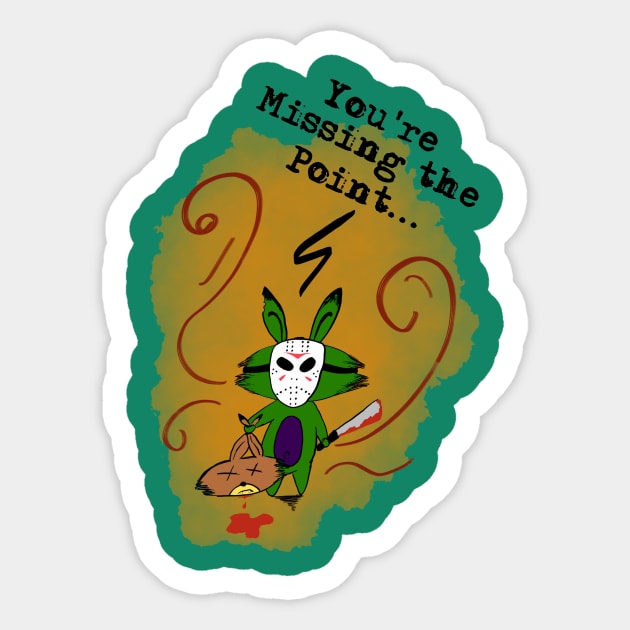 You're Missing the Point - Halloween Sticker by Lonely_Busker89